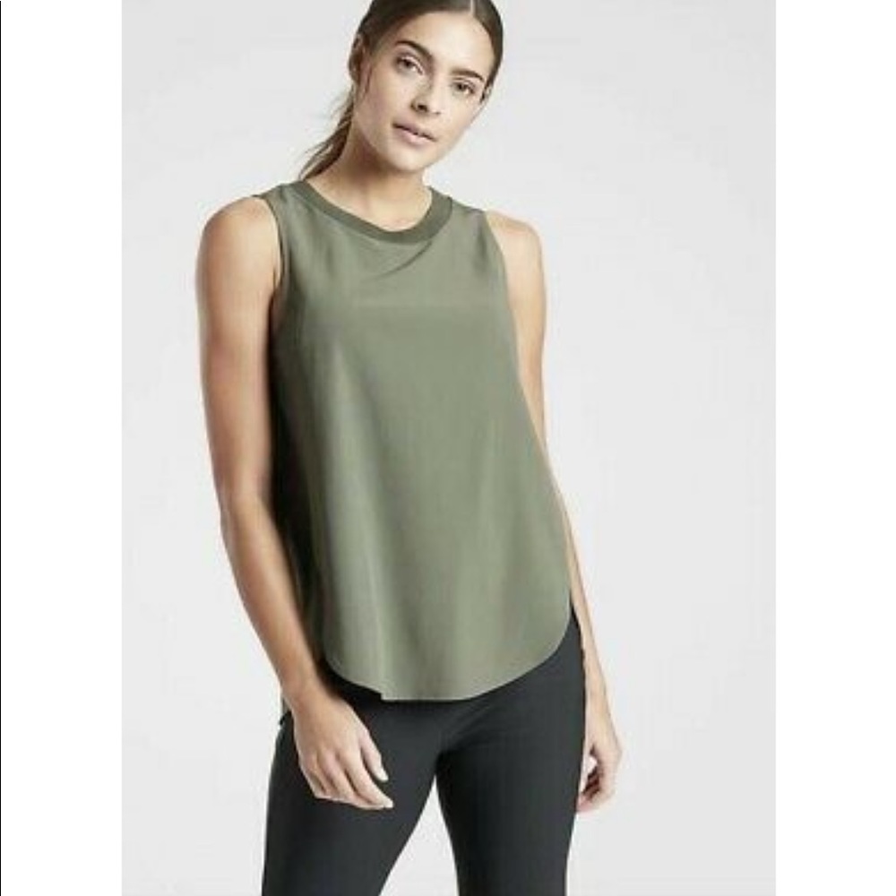 Athleta Zephyr Tank // Olive // Size Small